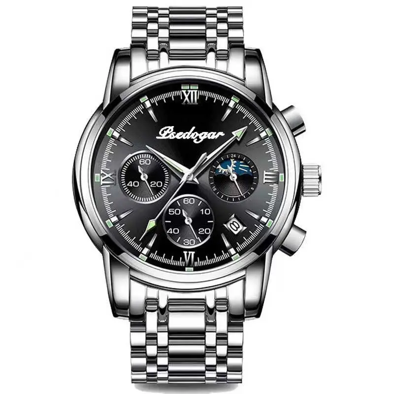 Beigegar Men's Quartz Watch with Stainless Steel Band - Image 2