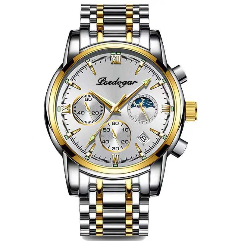 Beigegar Men's Quartz Watch with Stainless Steel Band - Image 4