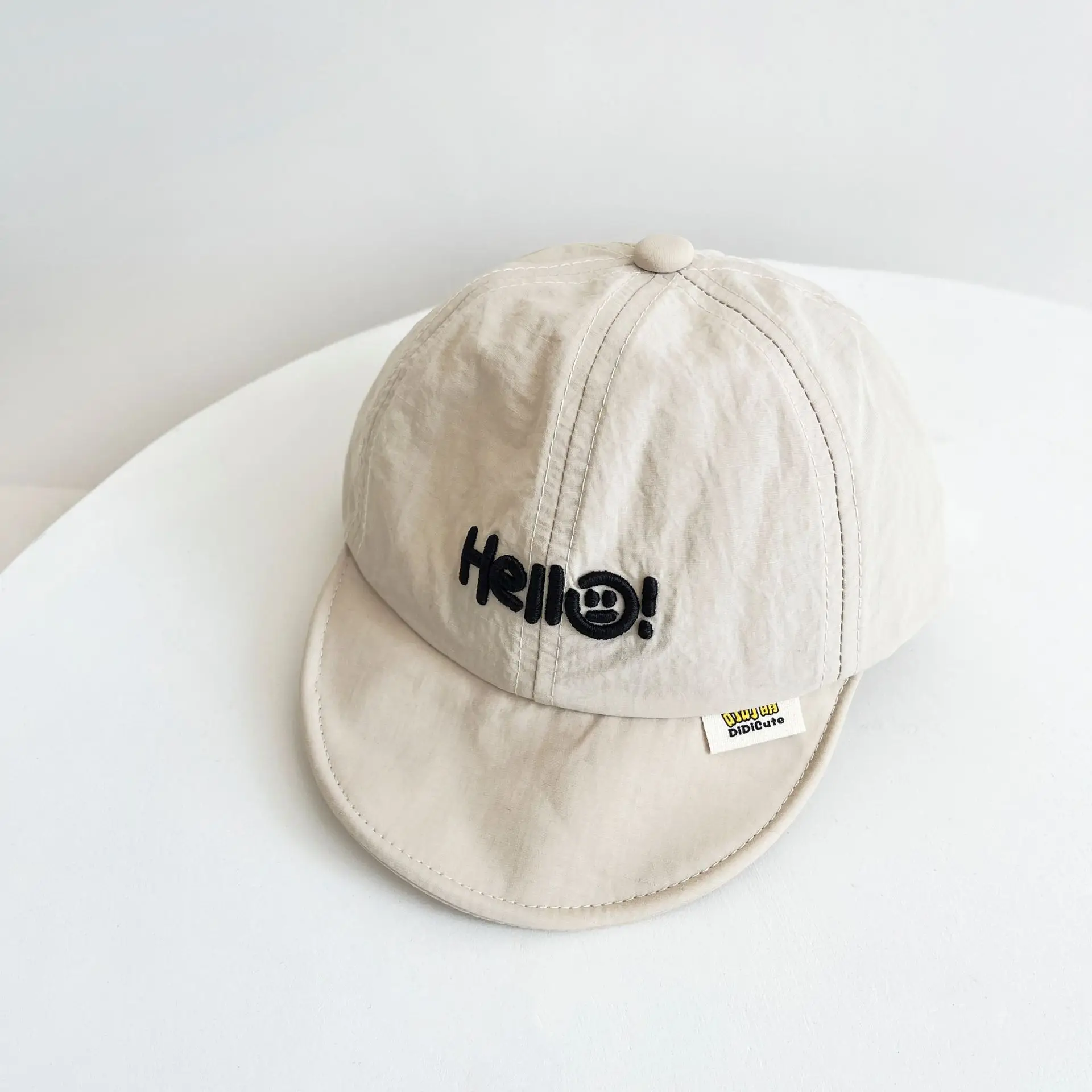 Black Embroidered Baseball Cap for Boys Girls All Match - Image 2