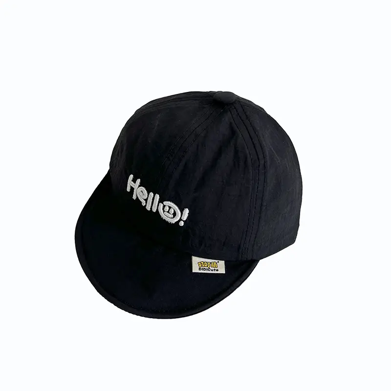 Black Embroidered Baseball Cap for Boys Girls All Match - Image 7