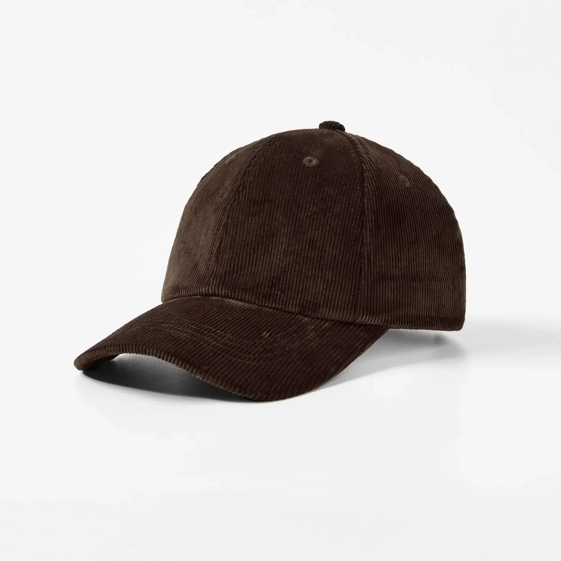 Brown Baseball Cap with Peaked Design - Image 7