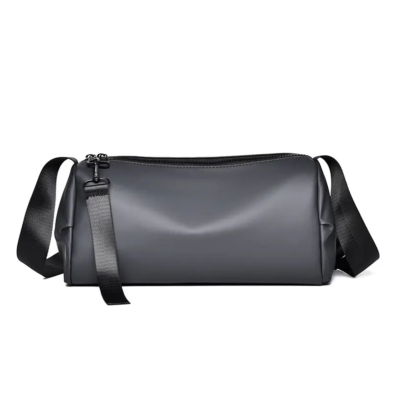 Blue Leather Crossbody Bag for Men Large Capacity - Image 2