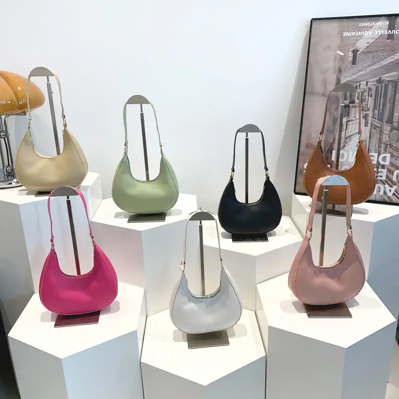 Crescent Shape Saddle Bag Women's Gold 2024 - Image 8
