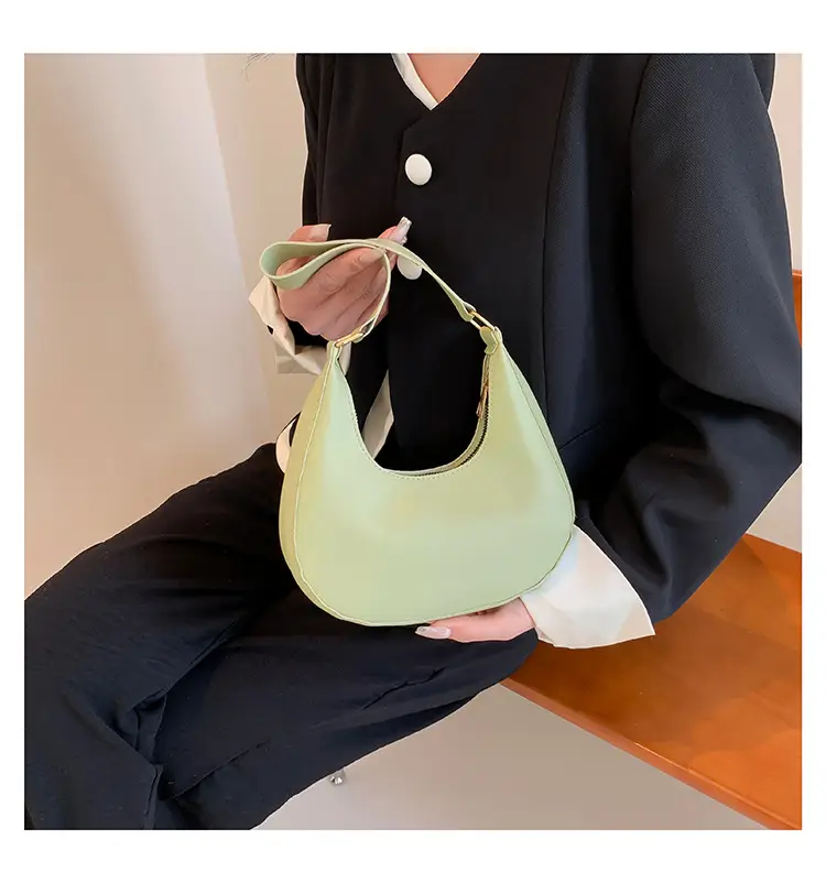 Crescent Shape Saddle Bag Women's Gold 2024 — feature 18