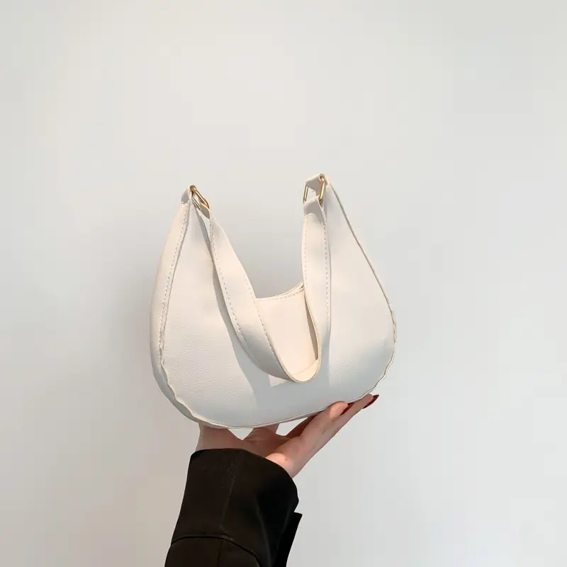 Crescent Shape Saddle Bag Women's Gold 2024 - Image 2