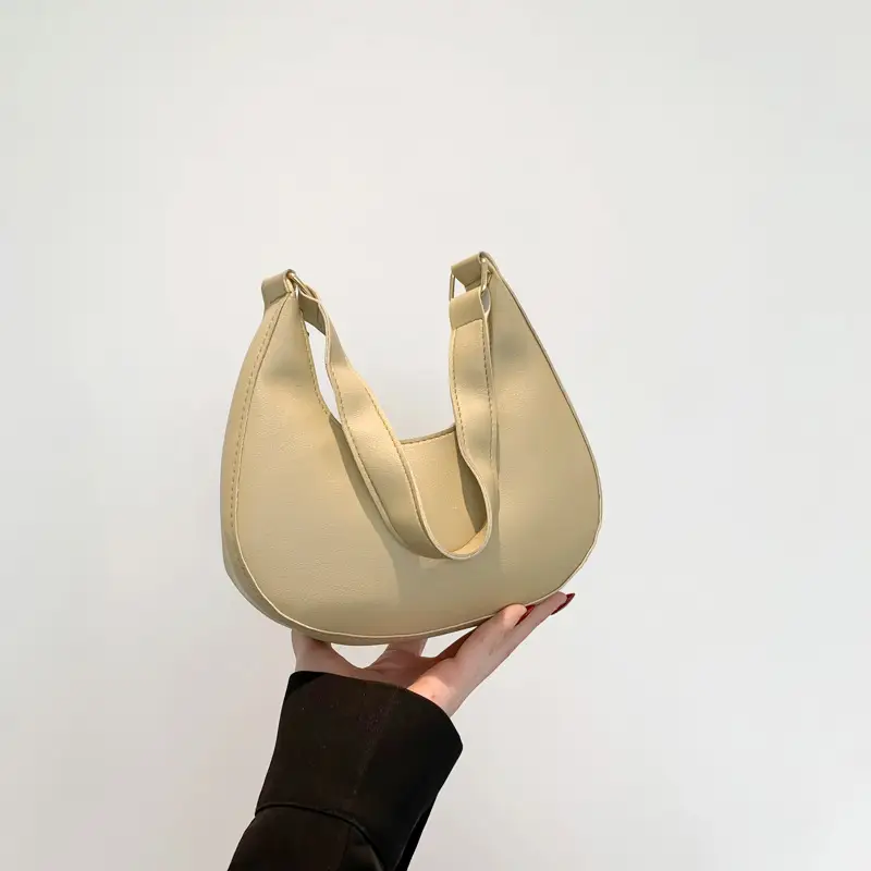 Crescent Shape Saddle Bag Women's Gold 2024 - Image 3