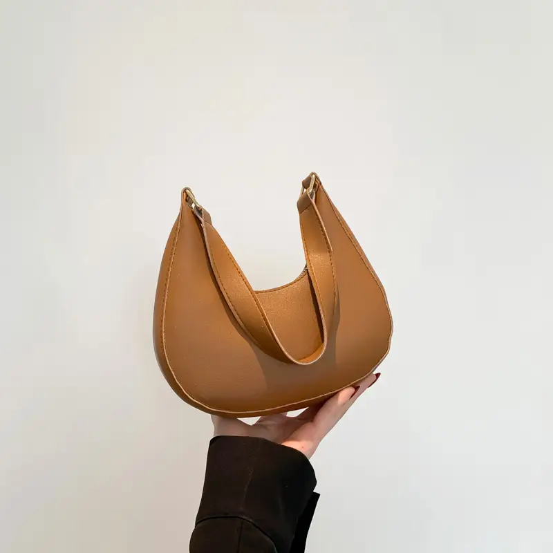 Crescent Shape Saddle Bag Women's Gold 2024 - Image 5