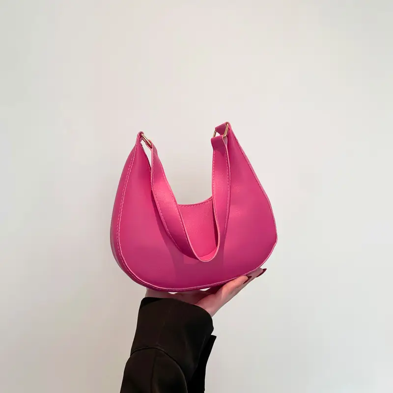 Crescent Shape Saddle Bag Women's Gold 2024 - Image 7
