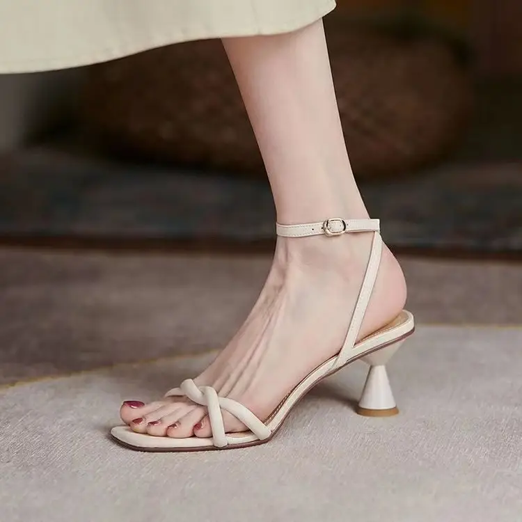 Fairy Sandals High Heel Buckle Belt Summer 2024 - Image 5
