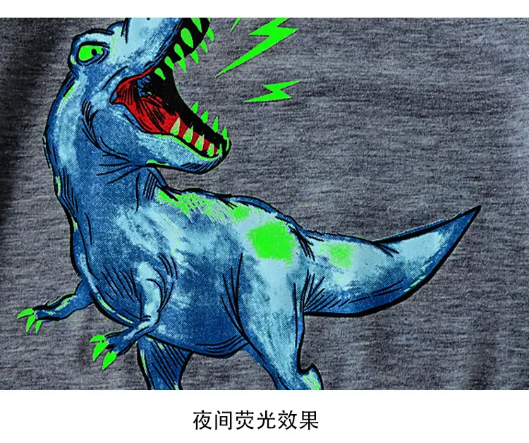 Gray Cartoon T-Shirt for Boys 2025 Summer — feature 12