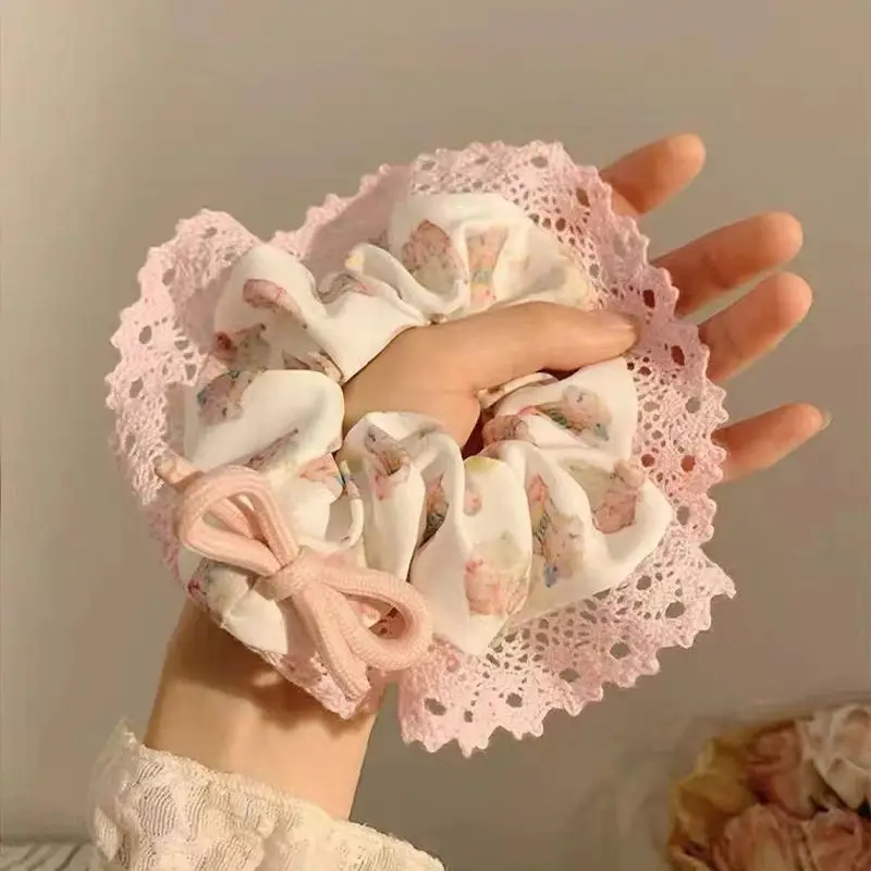 Sweetheart Hair Ring with Bow Ribbon for Girls