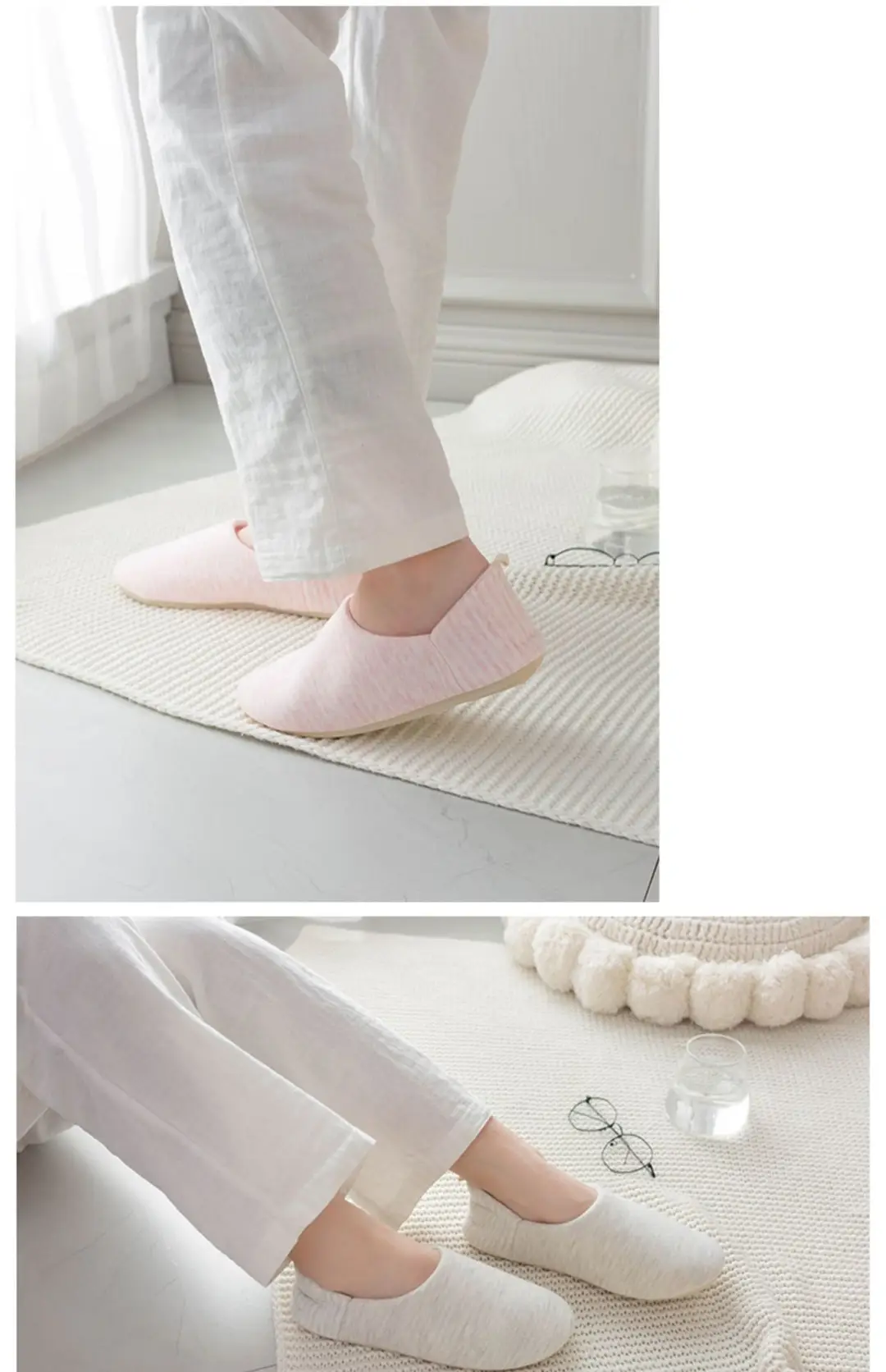 Yuezi Shoes Spring and Autumn Bag Heel Postpartum Indoor Home Shoes Summer Thin Soft Bottom Pregnant Women Maternal Floor Cotton Slippers for Women — feature 11