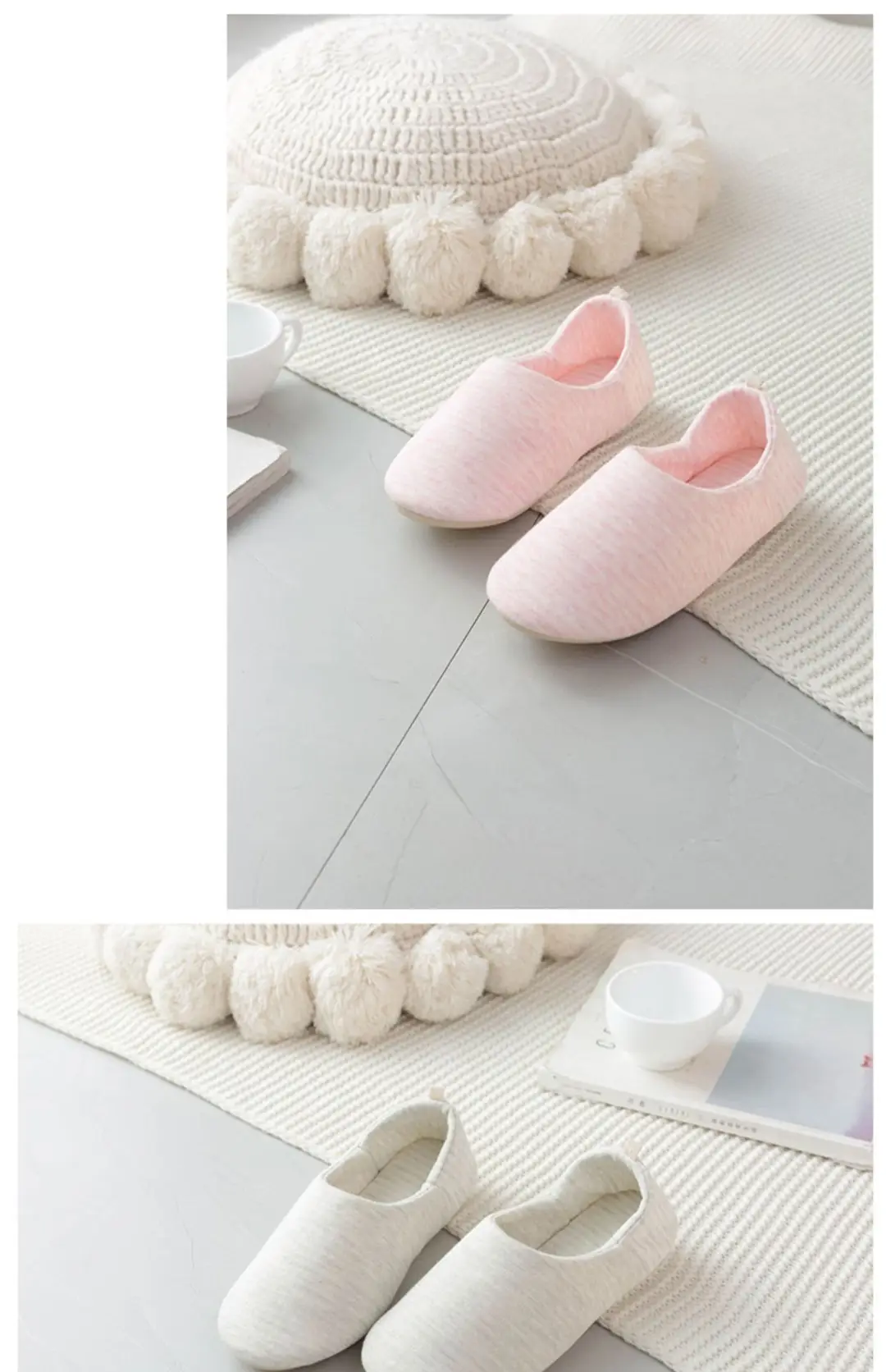 Yuezi Shoes Spring and Autumn Bag Heel Postpartum Indoor Home Shoes Summer Thin Soft Bottom Pregnant Women Maternal Floor Cotton Slippers for Women — feature 8
