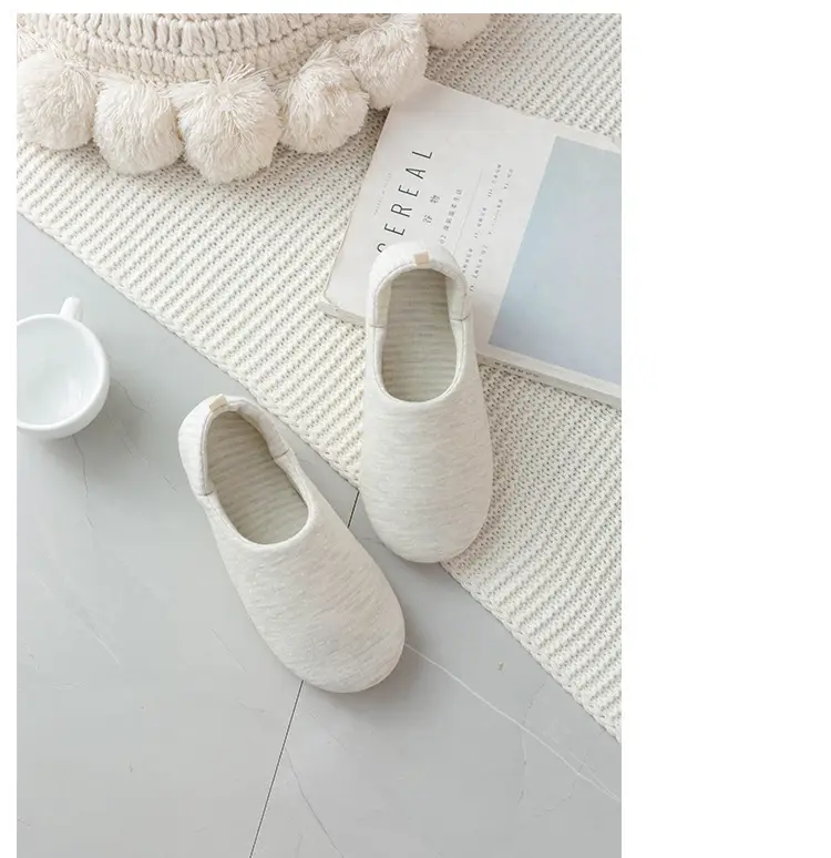 Yuezi Shoes Spring and Autumn Bag Heel Postpartum Indoor Home Shoes Summer Thin Soft Bottom Pregnant Women Maternal Floor Cotton Slippers for Women — feature 9