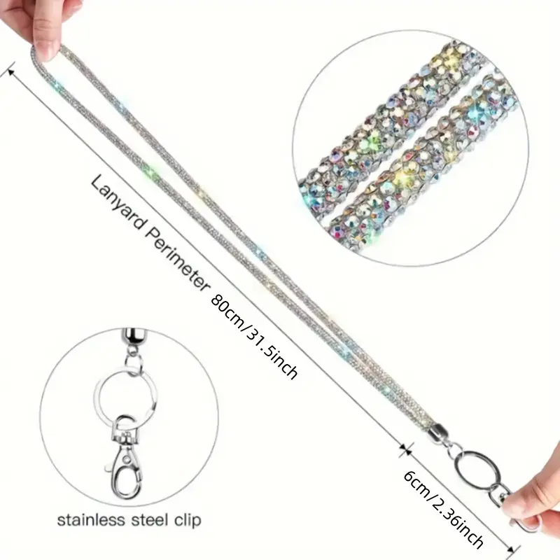 Luxury Rhinestone Phone Lanyard with Diamond Pendant - Image 17