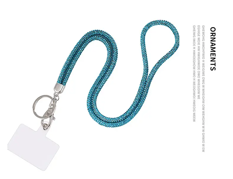Luxury Rhinestone Phone Lanyard with Diamond Pendant — feature 14