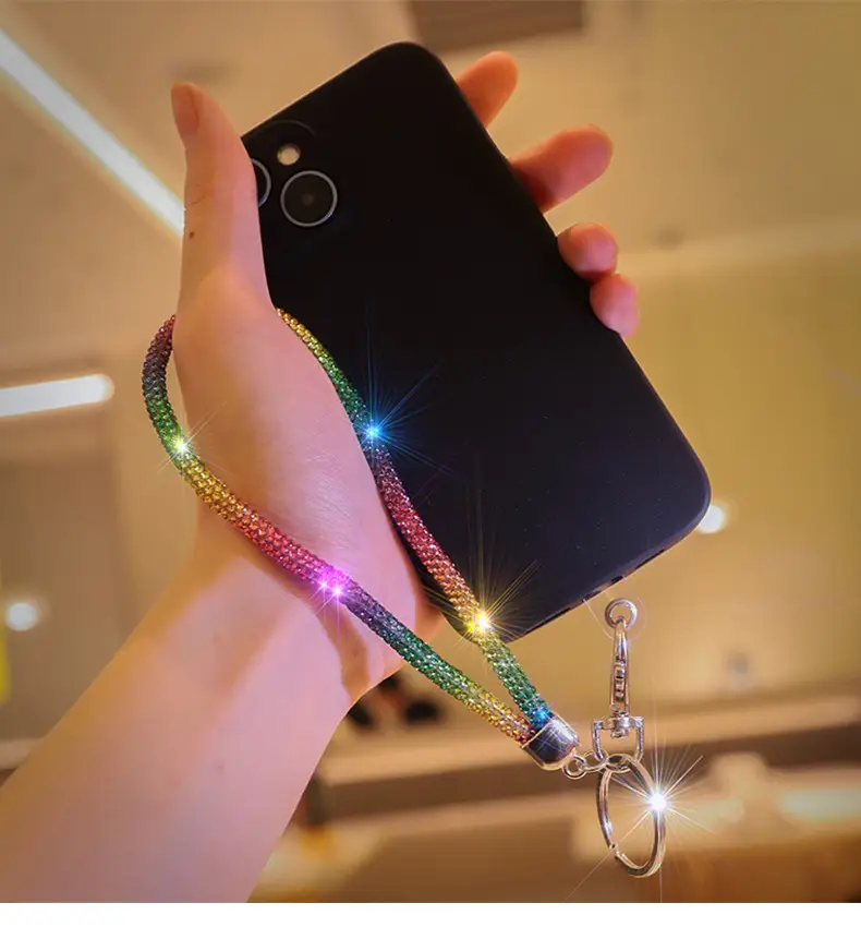 Luxury Rhinestone Phone Lanyard with Diamond Pendant — feature 20