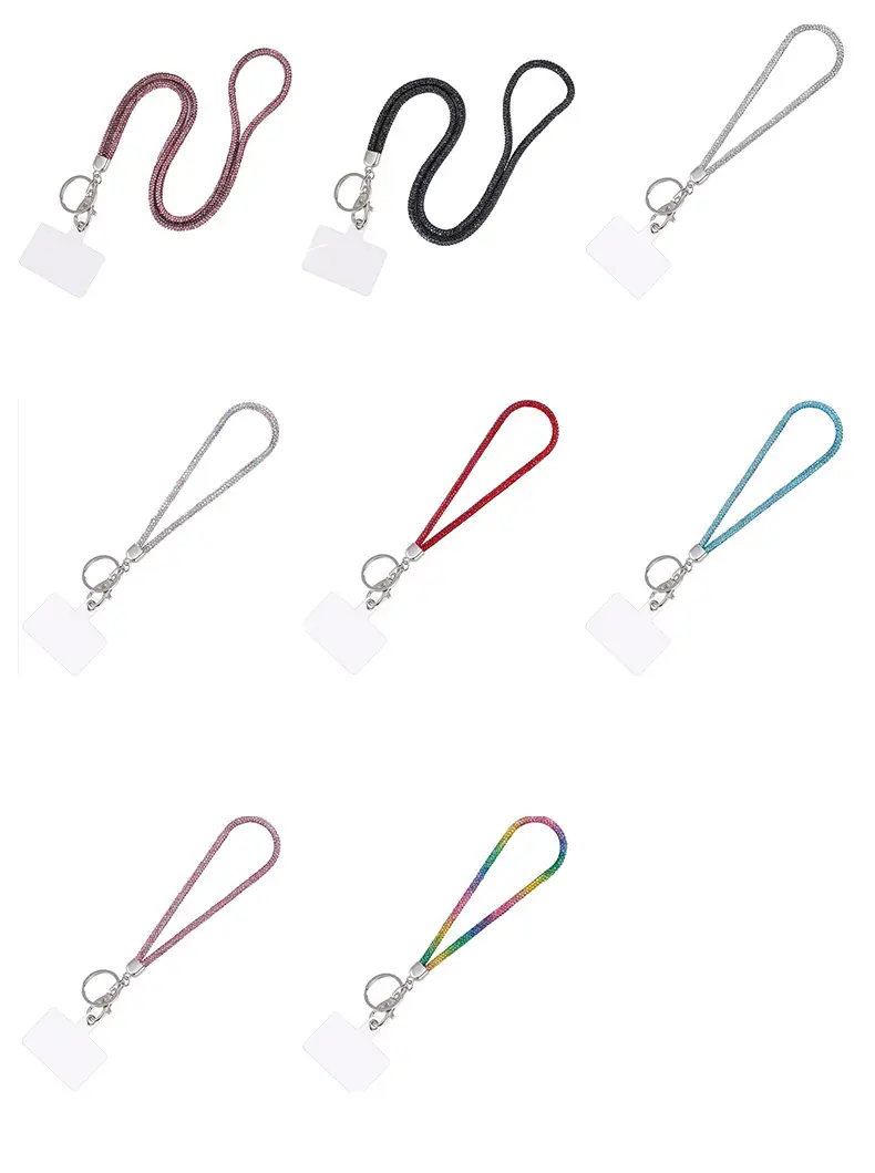 Luxury Rhinestone Phone Lanyard with Diamond Pendant — feature 5
