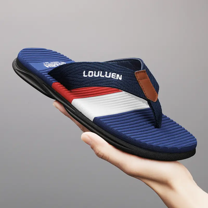 2024 Summer New Flip Flops Men's Flip Flops Casual Trendy Non-Slip Distinctive Fashionable Outdoor Wear Sandals - Image 5