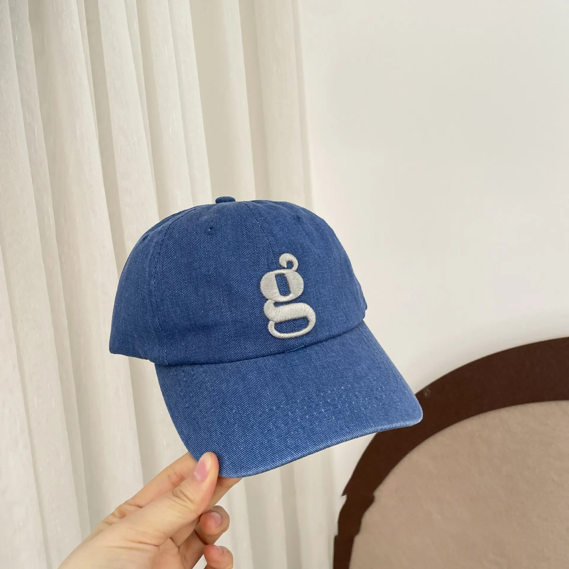 Purple Embroidered Baseball Cap for Kids Spring Autumn - Image 3
