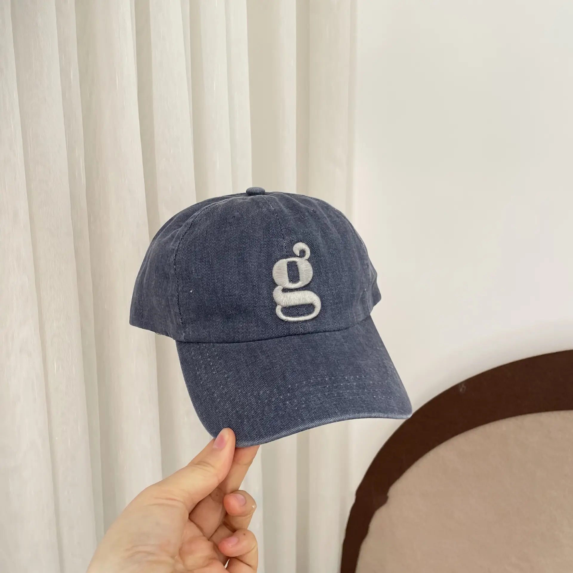 Purple Embroidered Baseball Cap for Kids Spring Autumn - Image 4