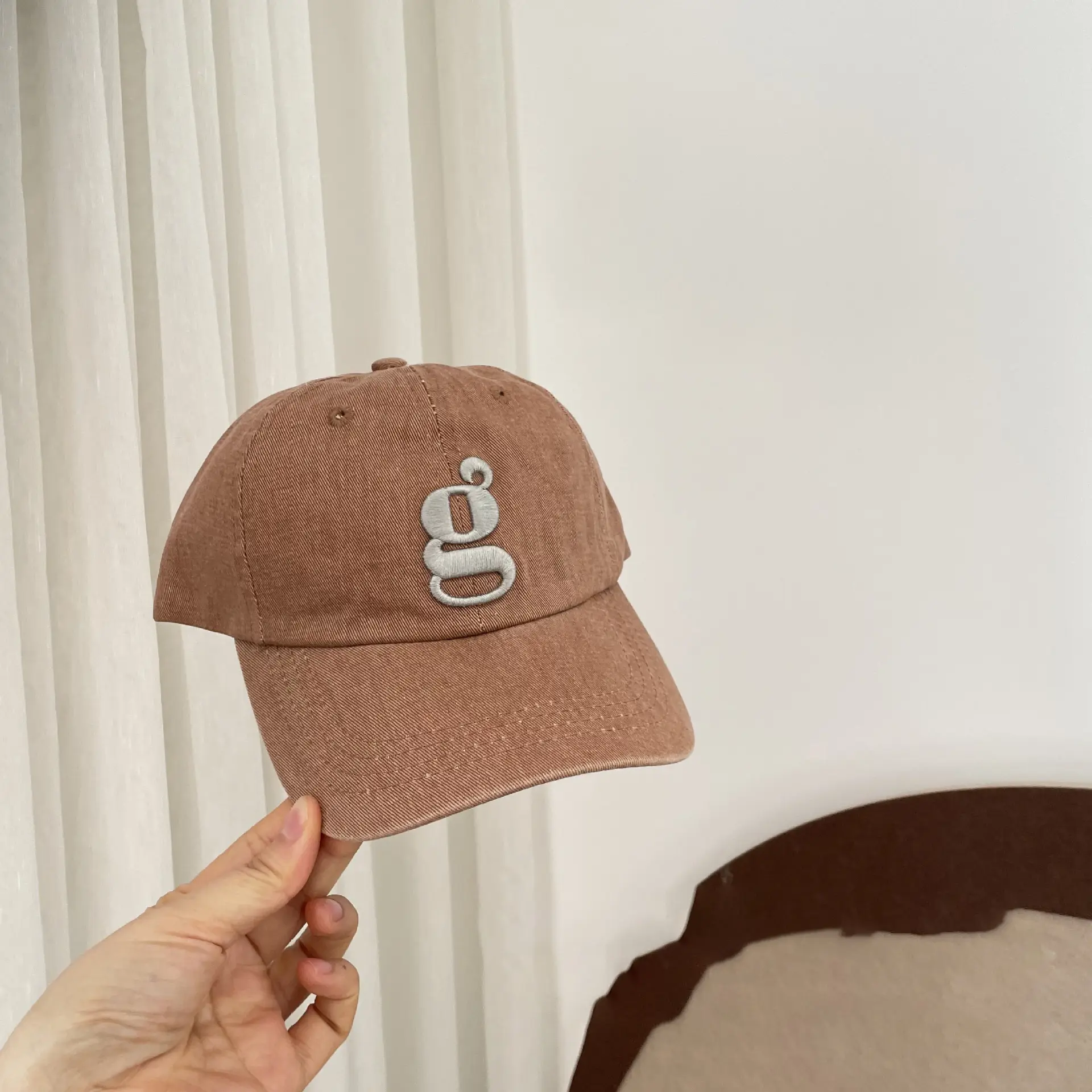 Purple Embroidered Baseball Cap for Kids Spring Autumn - Image 5
