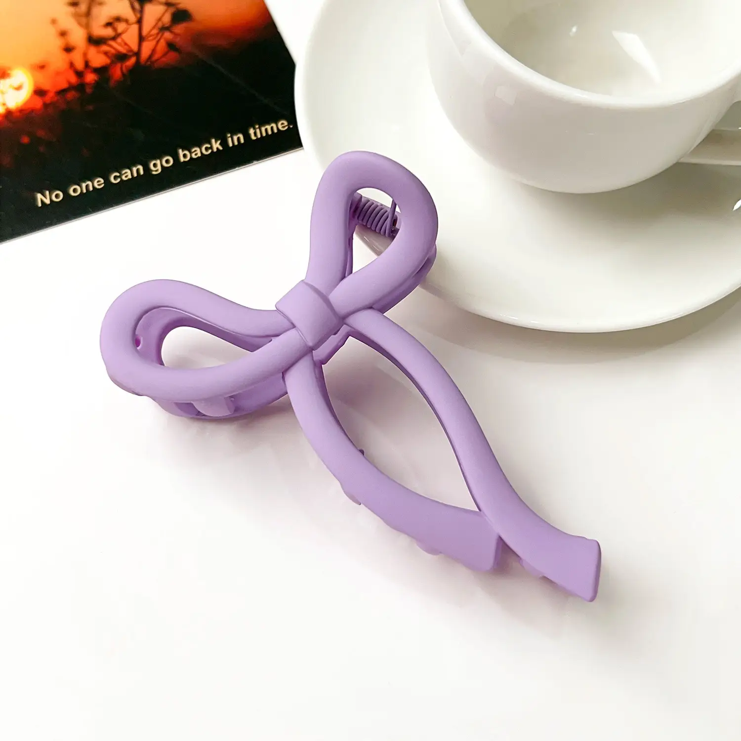 Korean Style Ins Elegant Bow Hairpin New Style Simple Frosted Grab Clip Back Head Hair Shark Clip Hair Accessories for Women - Image 10