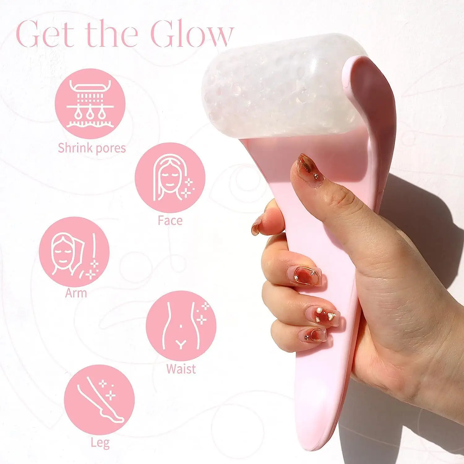 Green Ice Roller for Face Massage Cold Therapy — feature 11