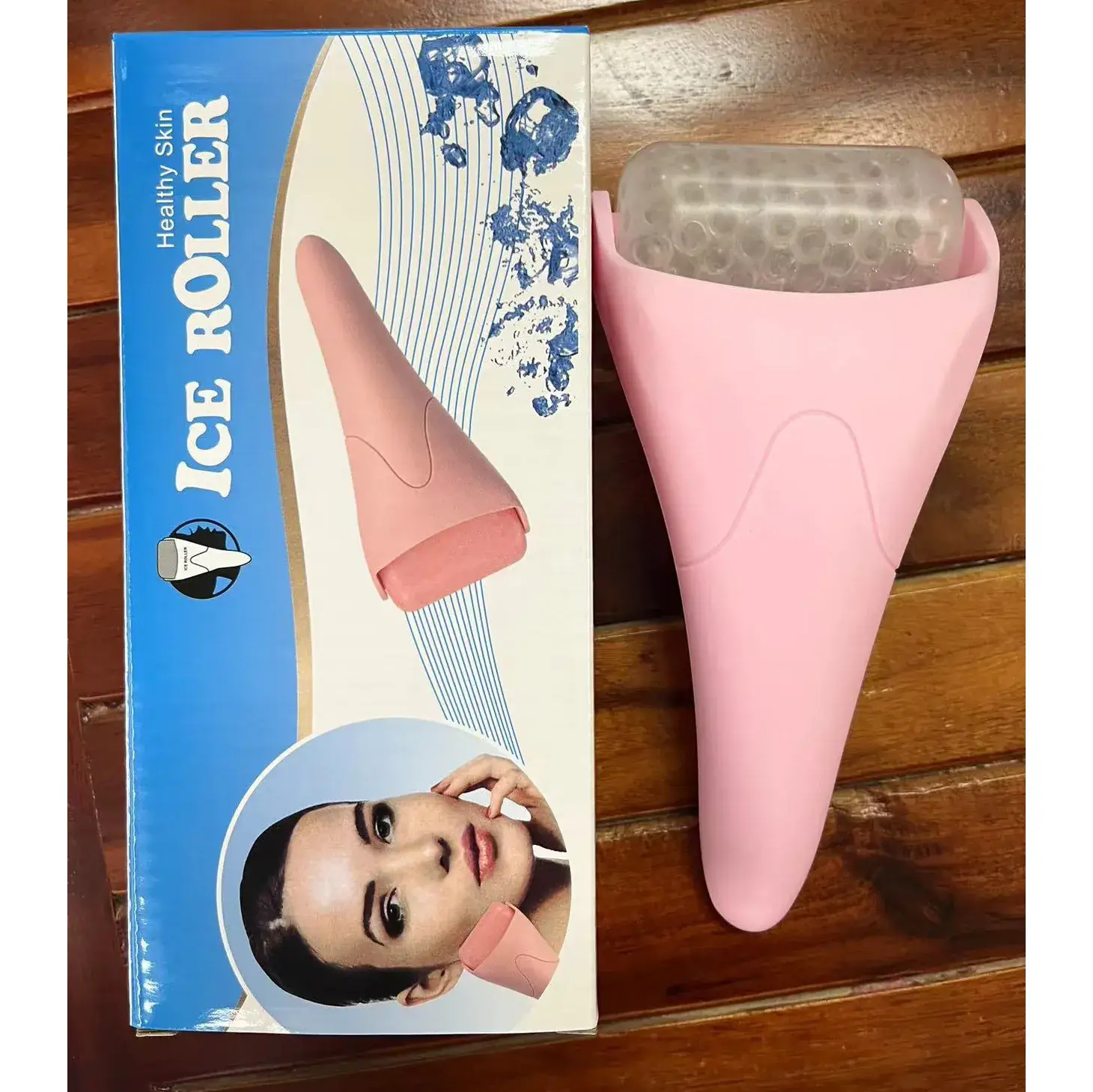 Cross-border ice roller hand-held cold applicator for ice roller body care massage microneedle roller ice applicator — feature 14