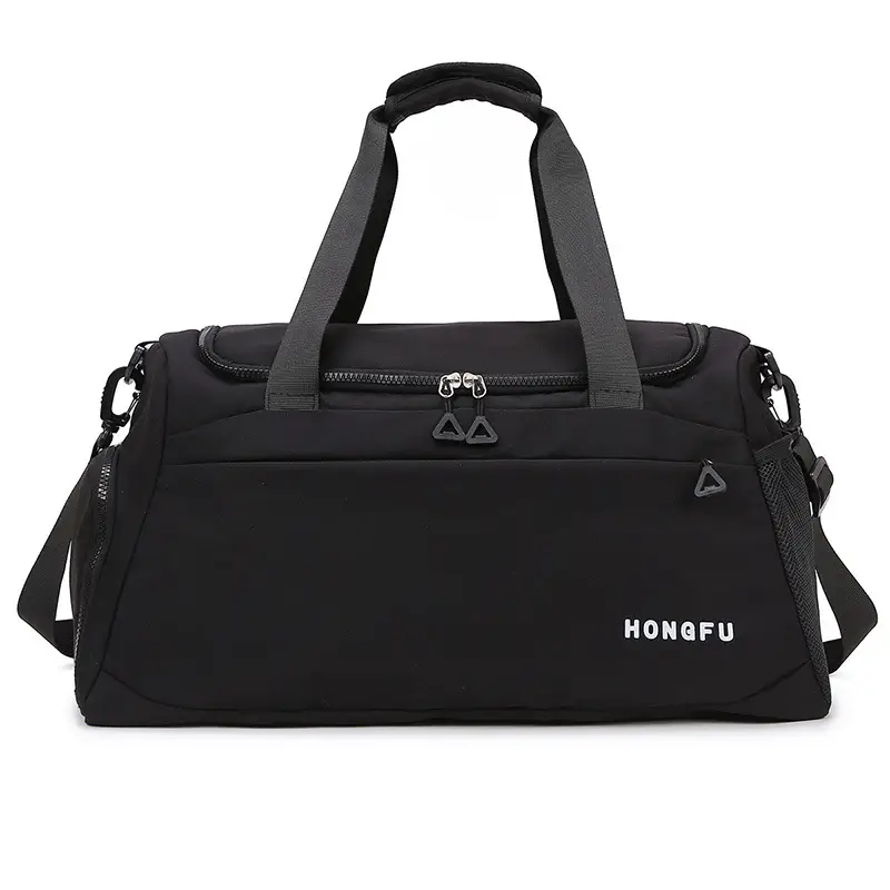Men's Large Capacity Dry Wet Gym Bag Black - Image 3