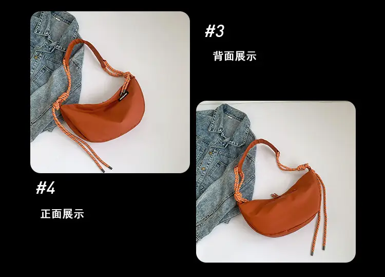Light Blue Nylon Crossbody Bag for Men Women — feature 11