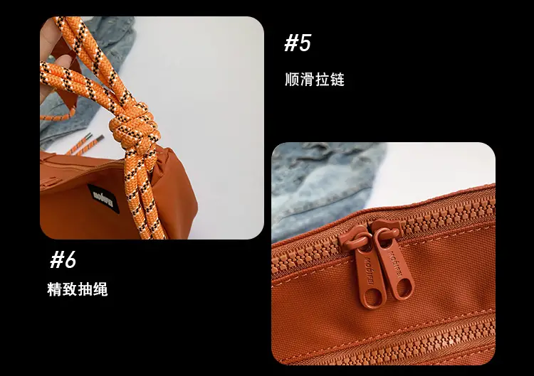 Light Blue Nylon Crossbody Bag for Men Women — feature 12