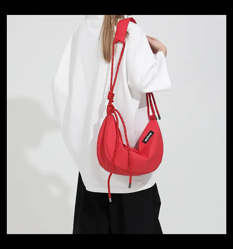 Light Blue Nylon Crossbody Bag for Men Women — feature 17