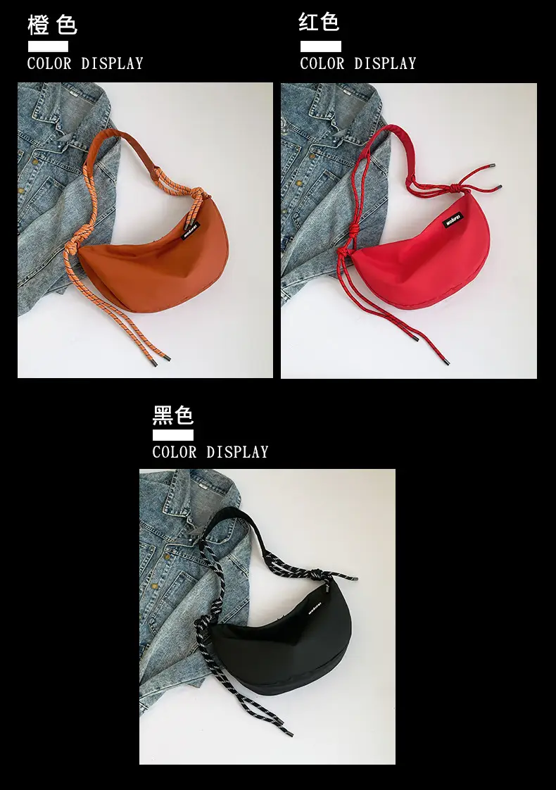 Light Blue Nylon Crossbody Bag for Men Women — feature 2