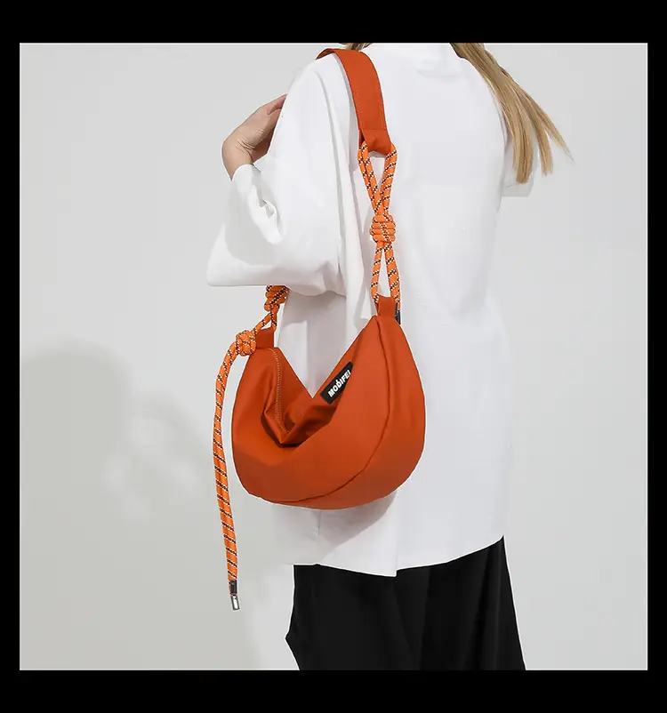 Light Blue Nylon Crossbody Bag for Men Women — feature 21