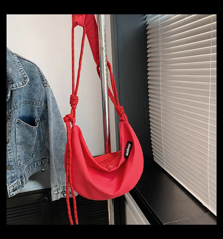 Light Blue Nylon Crossbody Bag for Men Women — feature 33