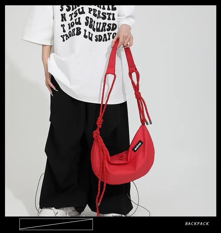 Light Blue Nylon Crossbody Bag for Men Women — feature 8