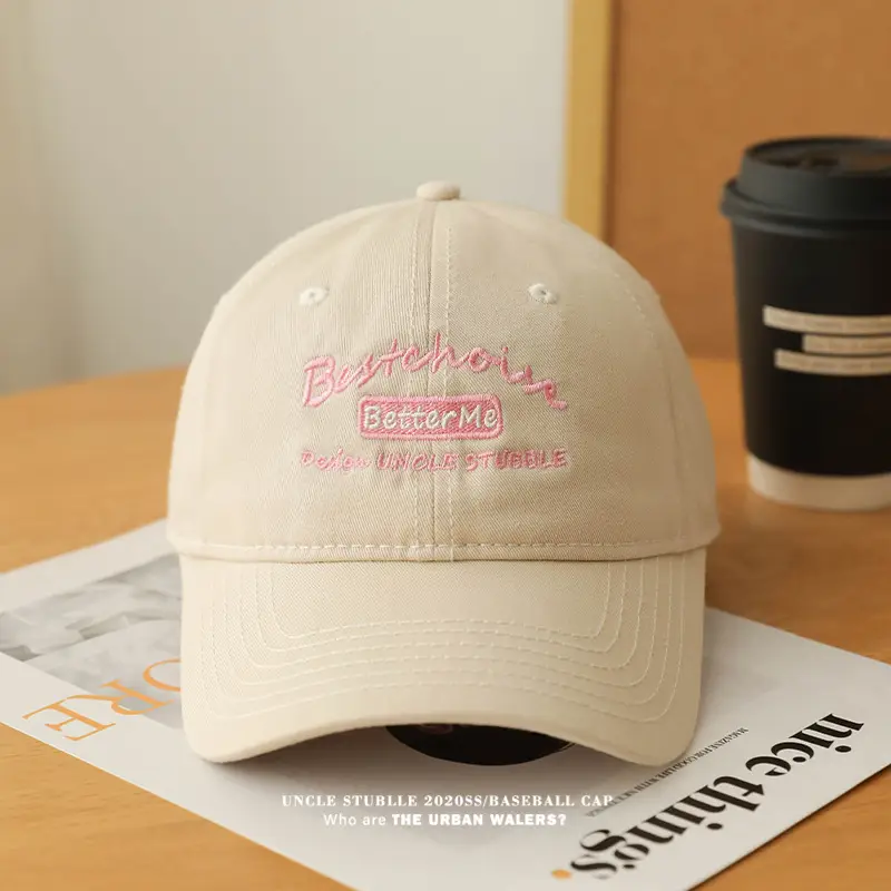 Men Women Big Head Urban Baseball Cap Red — feature 2