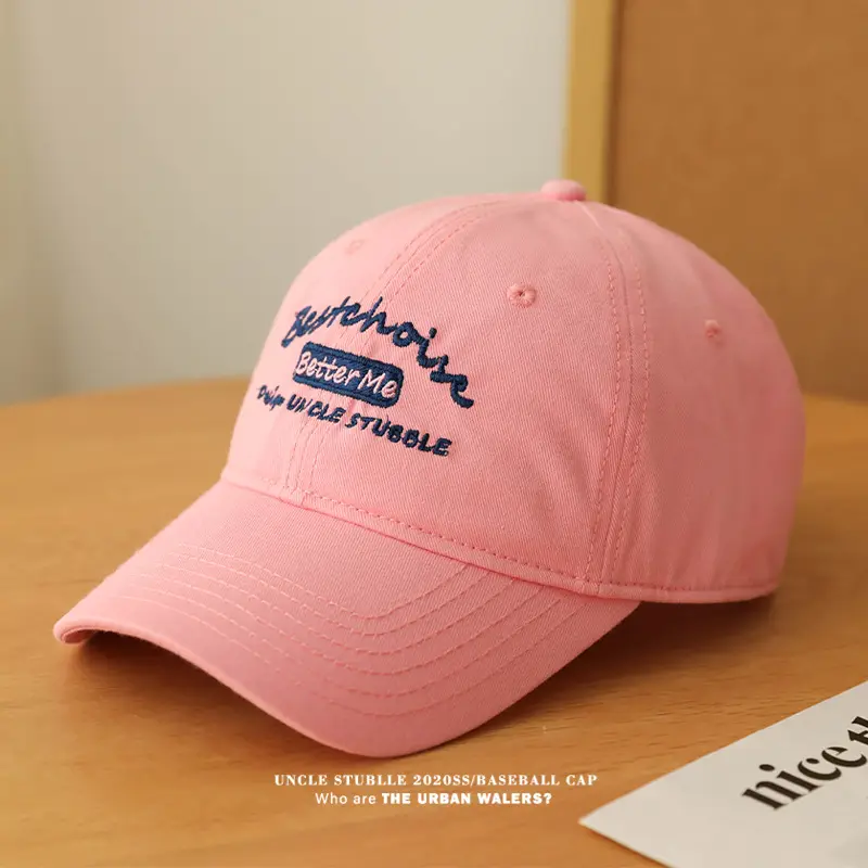 Men Women Big Head Urban Baseball Cap Red — feature 6