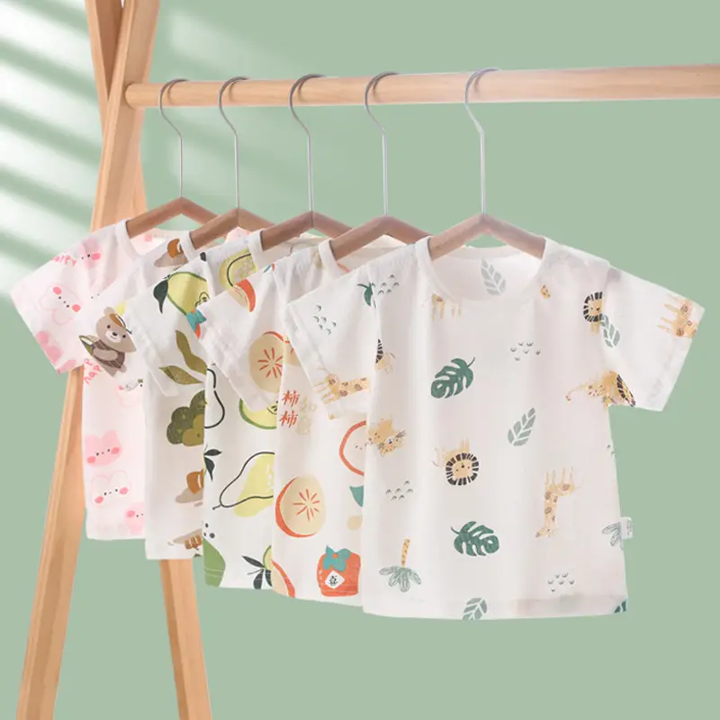 Baby Cotton T-Shirt with Forest Print 0-4Yr - Image 6