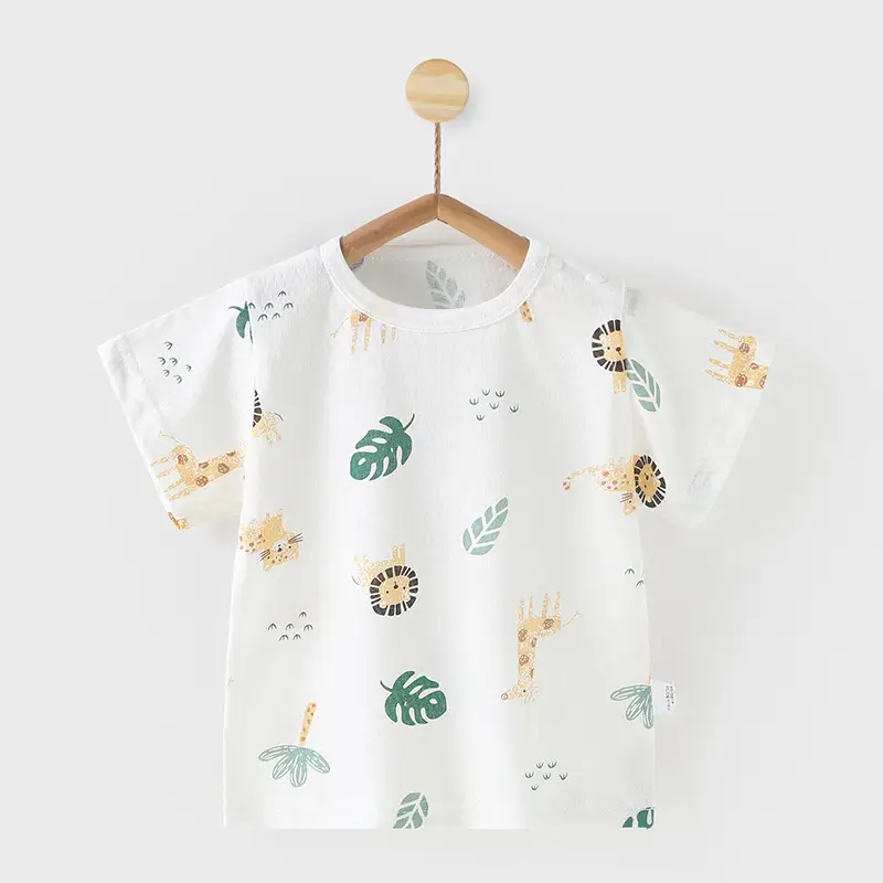 Baby Cotton T-Shirt with Forest Print 0-4Yr - Image 5