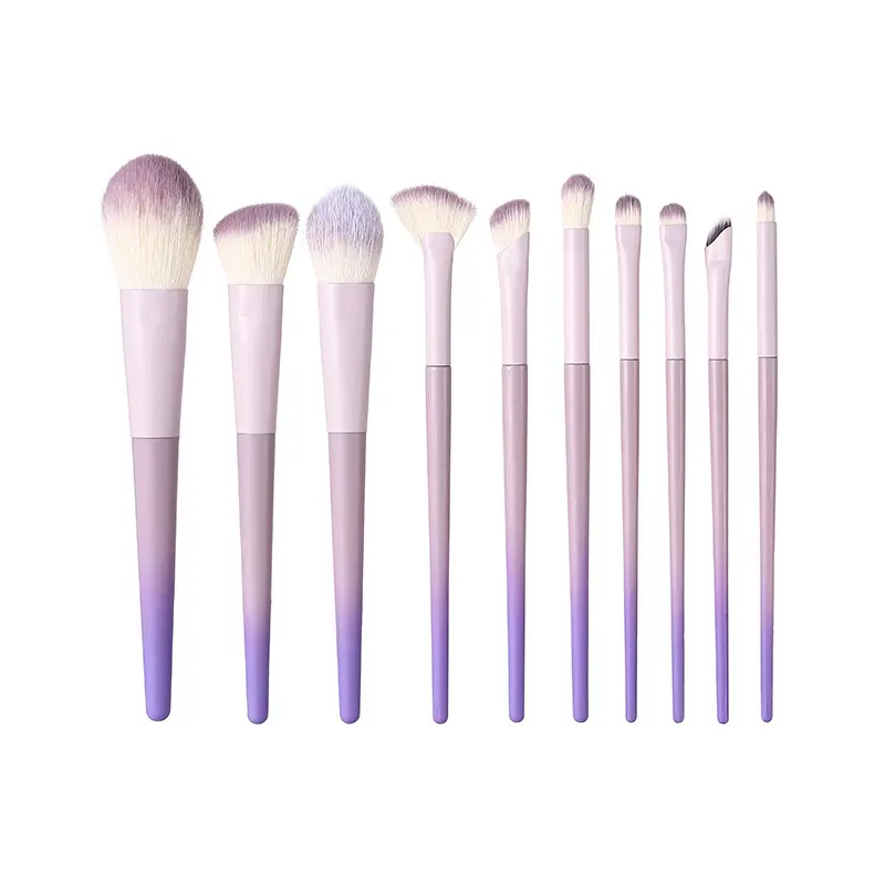 10-Piece Star Purple Makeup Brushes Set — feature 1