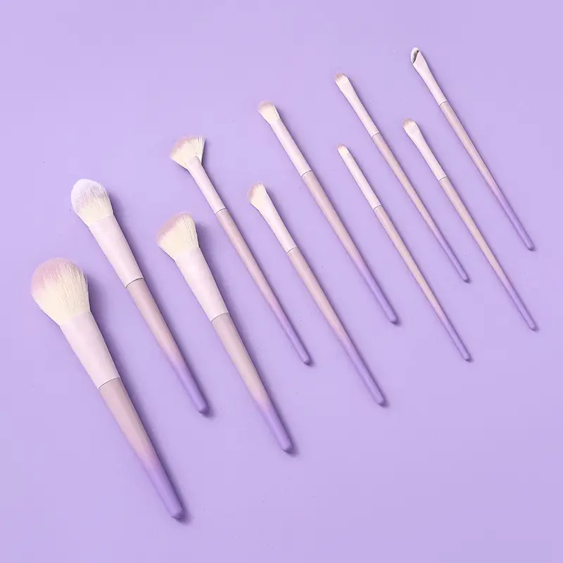 10-Piece Star Purple Makeup Brushes Set — feature 3
