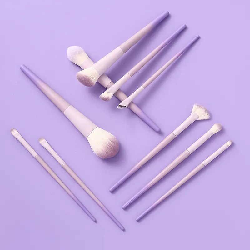 10-Piece Star Purple Makeup Brushes Set — feature 4