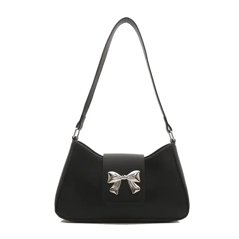 Silver Bow Shoulder Bag for Women 2024 - Image 10
