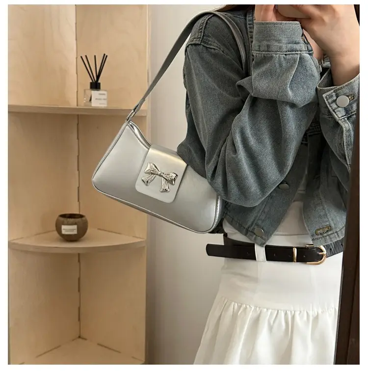 Silver Bow Shoulder Bag for Women 2024 — feature 20