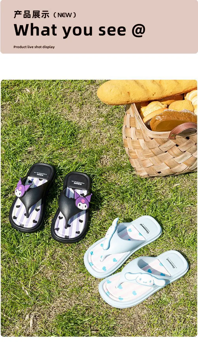Yugui Dog Thick Bottom Flip-Flops Women's Summer 2024 New Non-Slip Outer Wear Seaside Beach Flip-Flops Women's Sandals — feature 11
