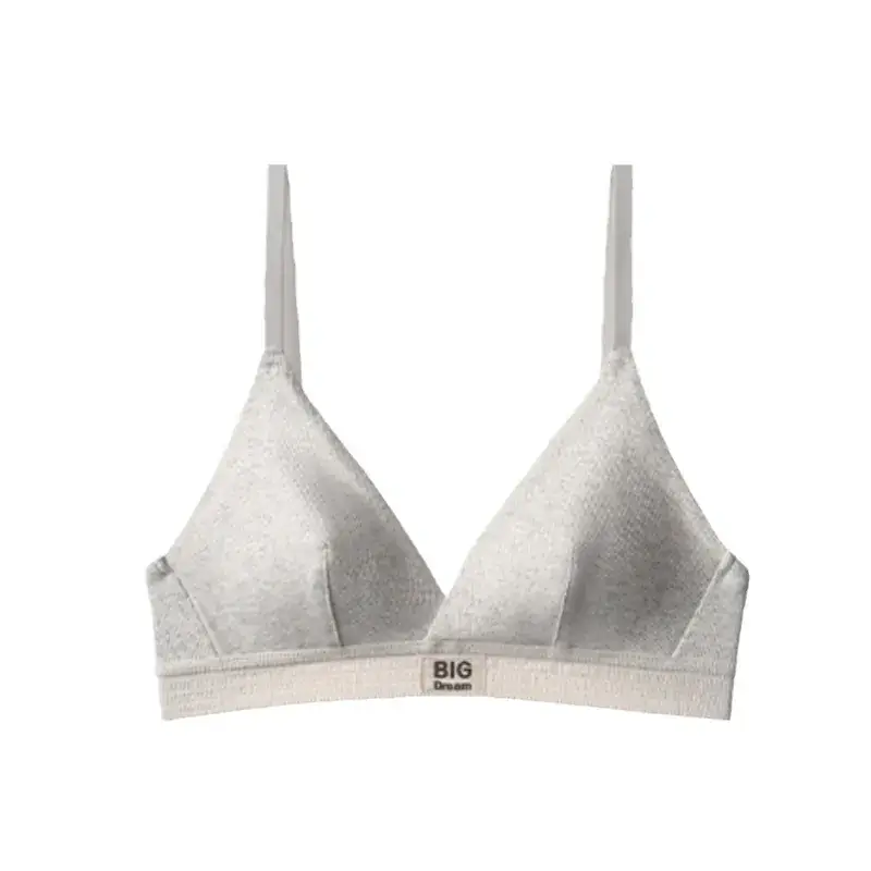 Women's Silver Triangle Cup Bra Set Spring Summer