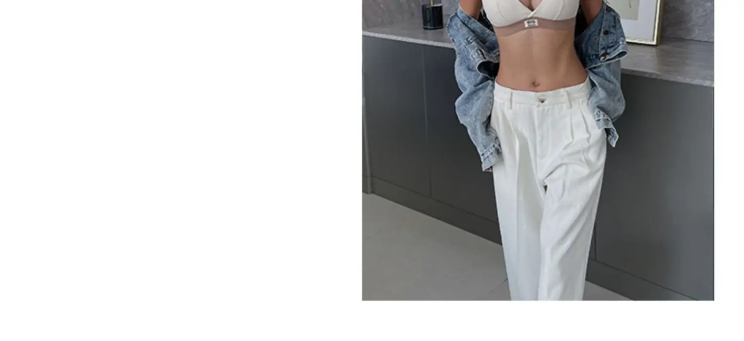 Women's Silver Triangle Cup Bra Set Spring Summer — feature 47