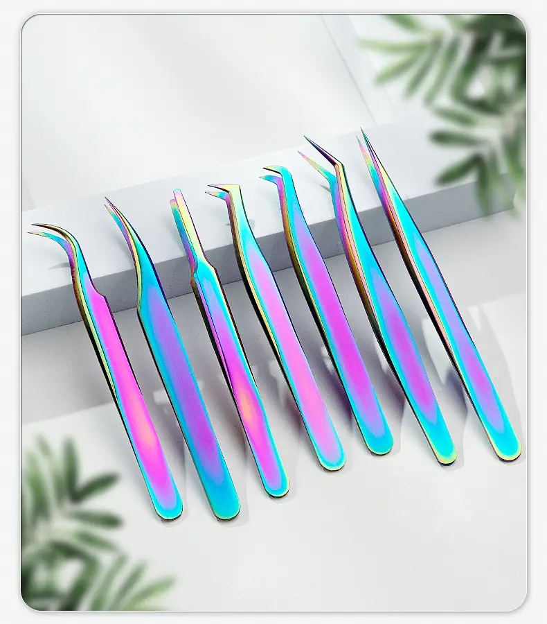 False Eyelash Curler Tweezers 11.5cm Silver — feature 23